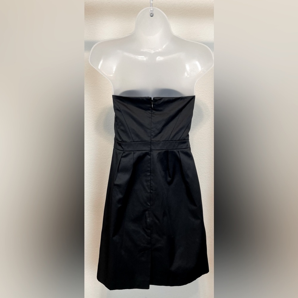 Target Women’s Strapless Mini Dress Size 8 Black Cotton Fitted Cocktail Party - Picture 5 of 17